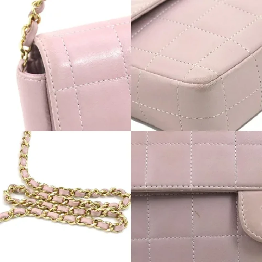 Chanel Vintage Pre-owned Leather shoulder-bags Pink Dames