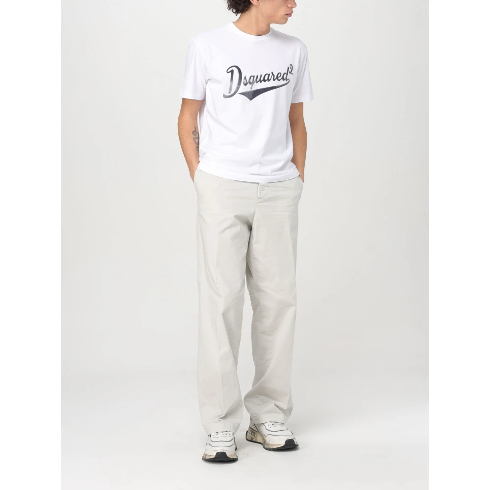 Dsquared2 Zomer Loose Chino Broek Gray Heren