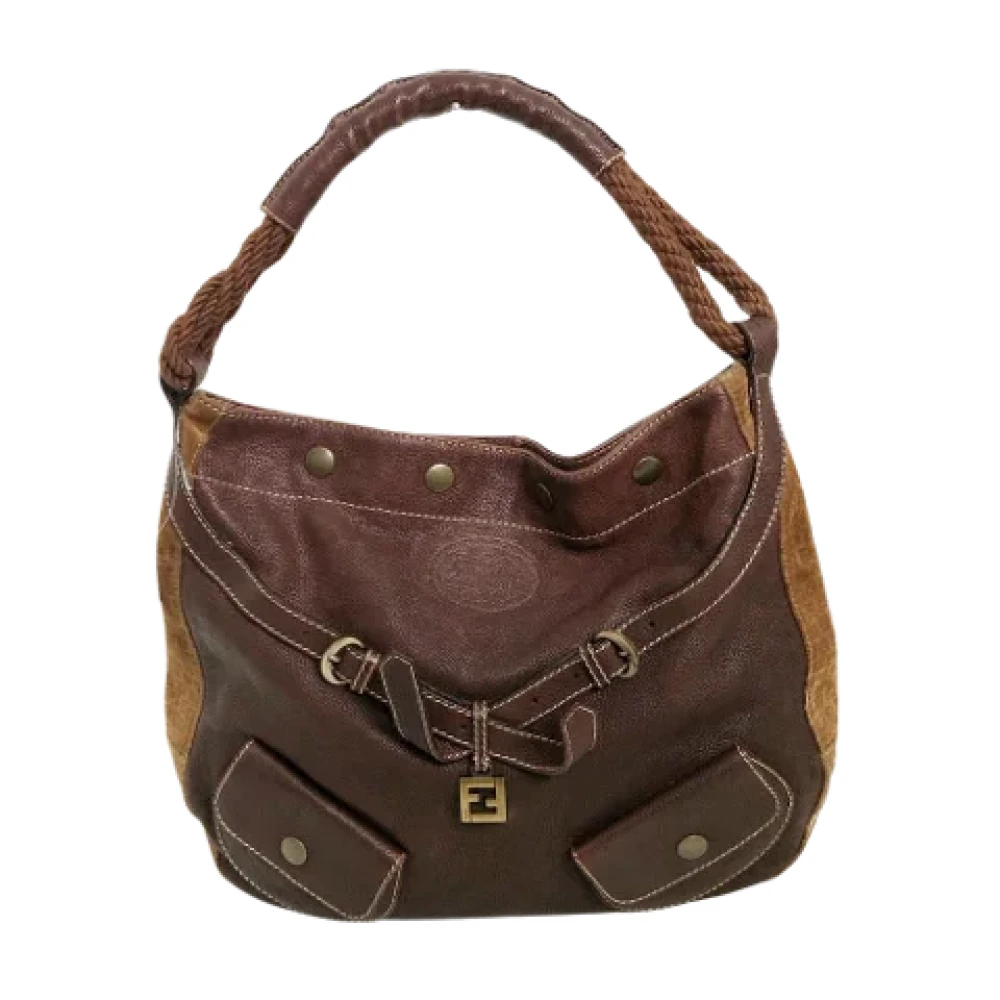 Fendi Vintage Pre-owned Leather fendi-bags Brown Unisex