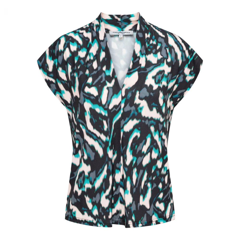 &Co Woman Bloes met lange mouwen en ruches Multicolor Dames
