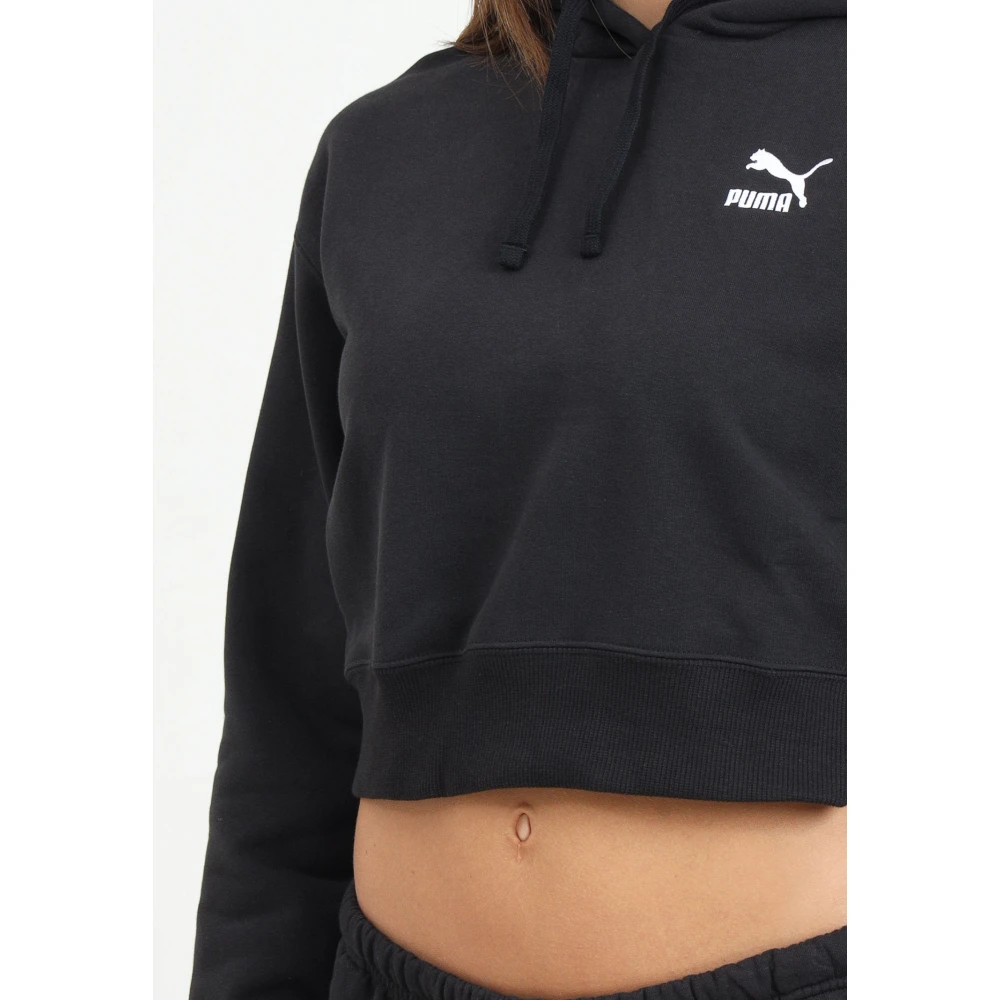 Puma Klassieke Zwarte Hoodie Sweater Black Dames