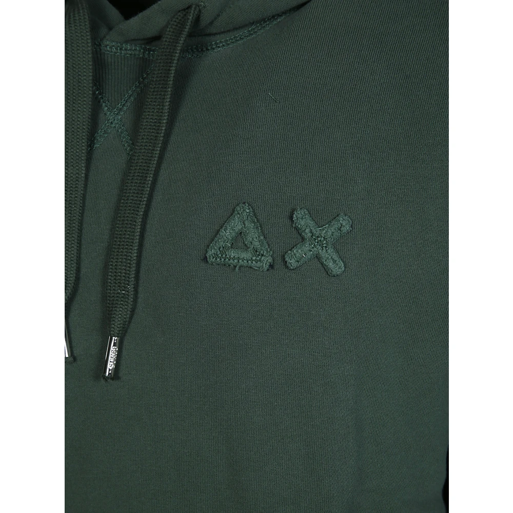 Sun68 Vintage Katoenen Hoodie Green Heren