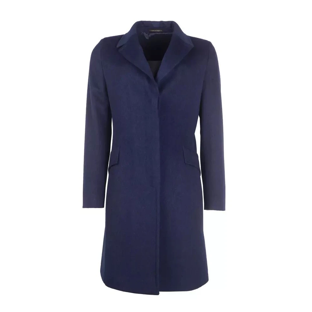 Made in Italia Single-Breasted Coats Blue Dames