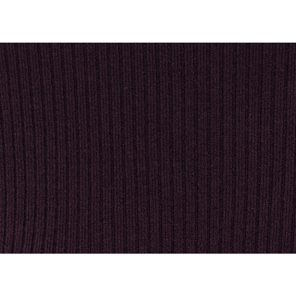 LUISA CERANO Burgundy Ribbed Pullover Red Dames
