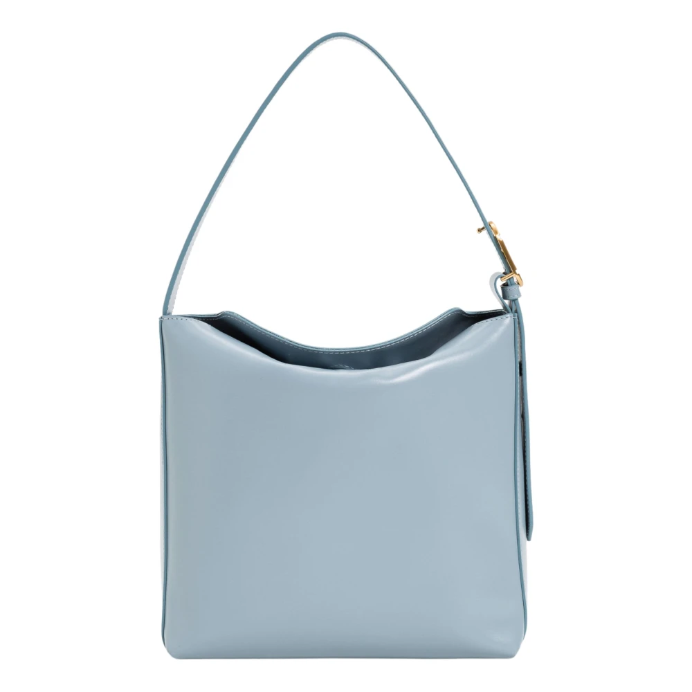 Twinset Lichtblauwe leren hobo tas Blue Dames