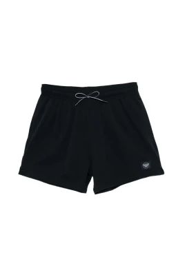Badshorts med satinlapp