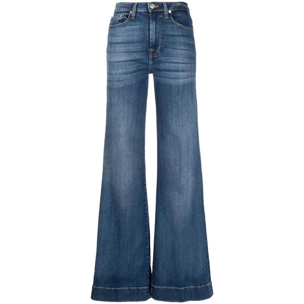 7 For All Mankind Jeans Flare Blue Dames
