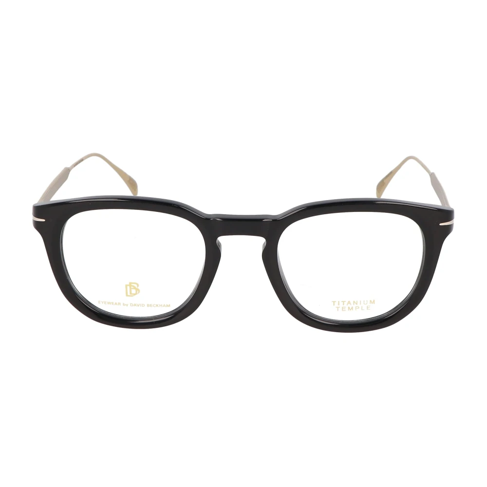 Eyewear by David Beckham Retro Vierkante Bril Black Unisex