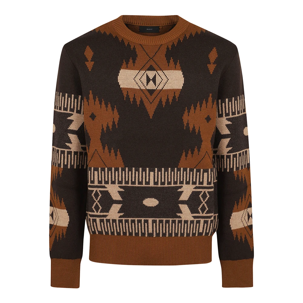 Alanui Bruine Trui Aw24 Brown Heren