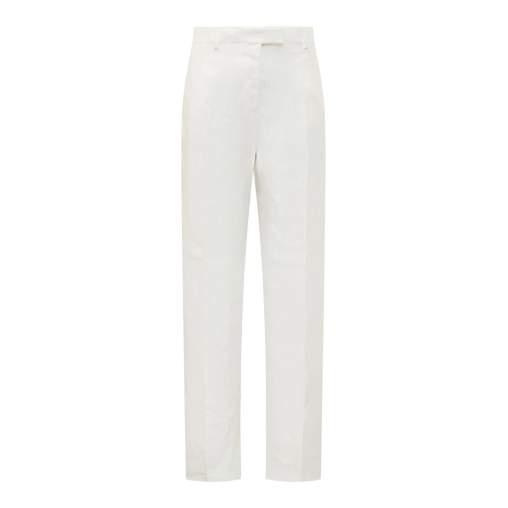 Salvatore Ferragamo Pantaloni Broek White Dames