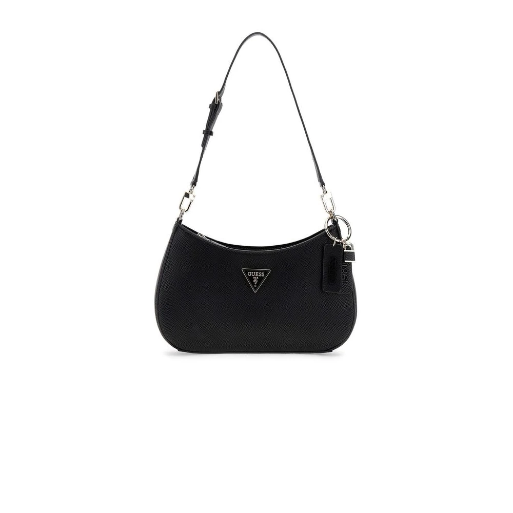 Guess Donna Nero - Borsa A Spalla Noelle Ii Con Zip Superiore - Bags - One Size