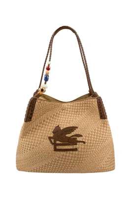Stor Libra Tote Bag i Raffia