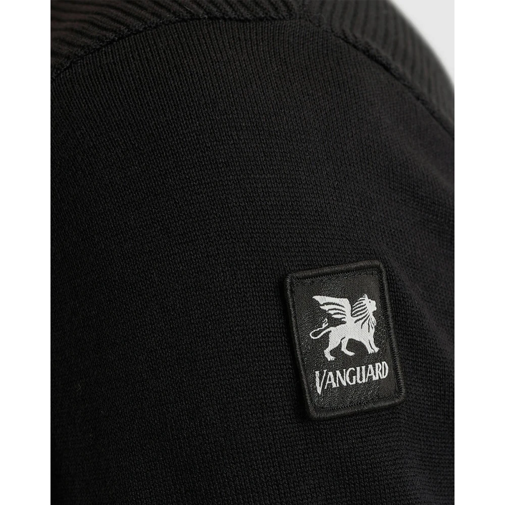 Vanguard Katoen Modal Pullover Black Heren