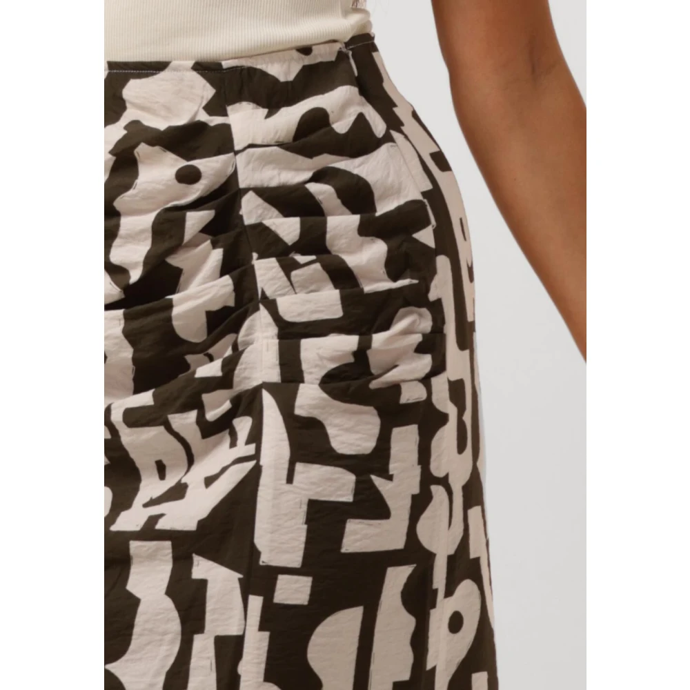 Dante 6 Print Smock Rok Groen Multicolor Dames