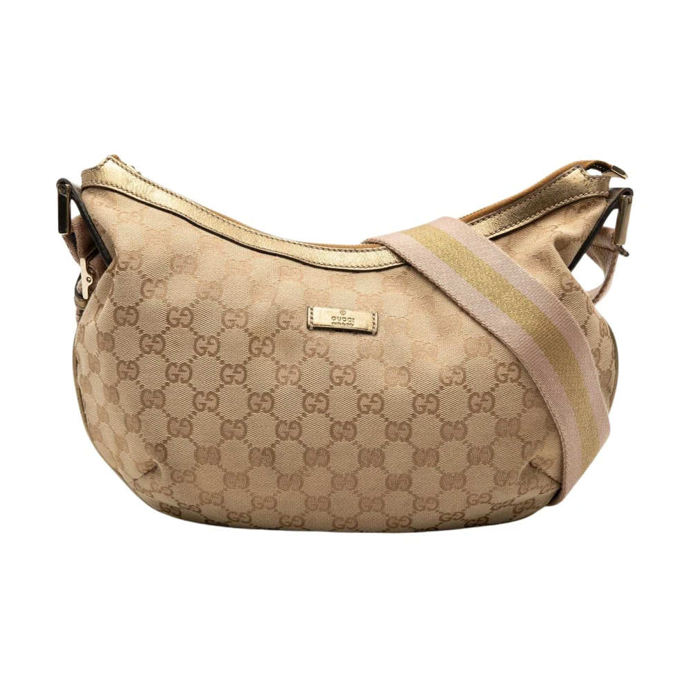 Gucci Vintage Women's Brown Pre-Owned Hobo Bag