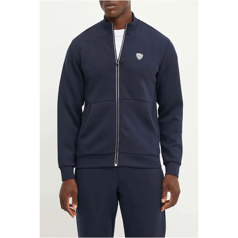 Emporio Armani EA7 Aansluitend Badge Trainingspak Ea7 Blue Heren