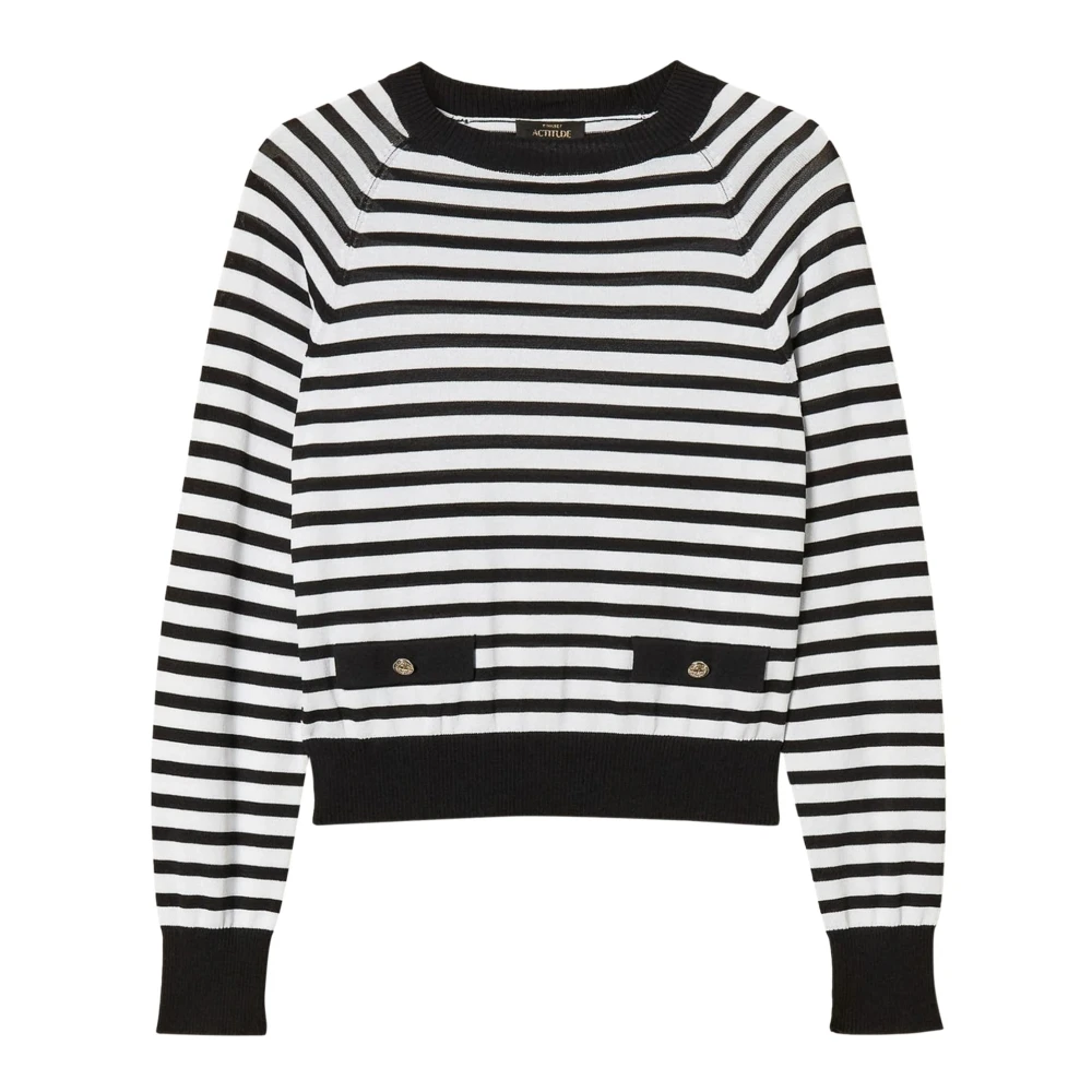 Twinset Donna Multicolor Maglia A Girocollo A Righe