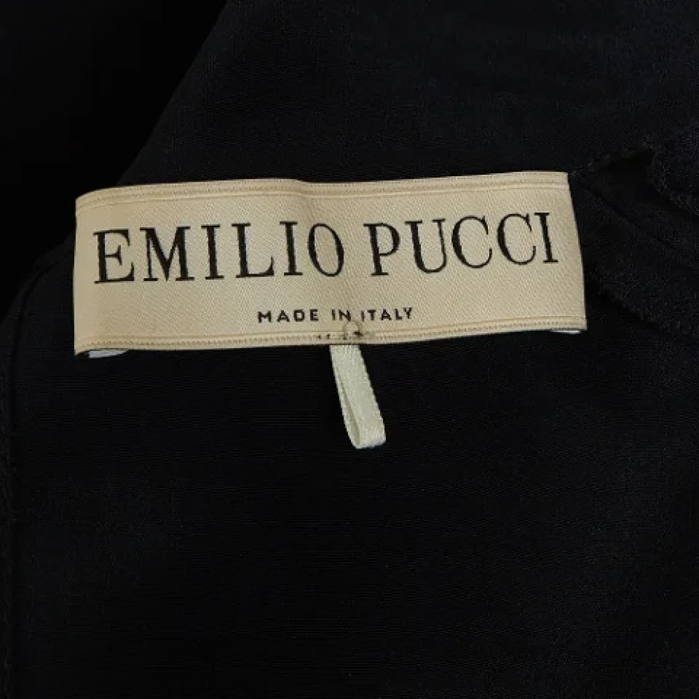 Emilio Pucci Pre-owned Silk dresses Black Dames