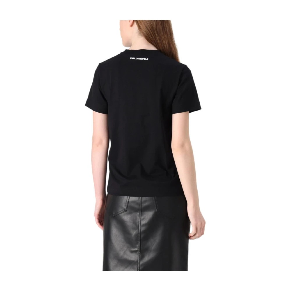 Karl Lagerfeld T-shirt Ikon Sketch Black Dames