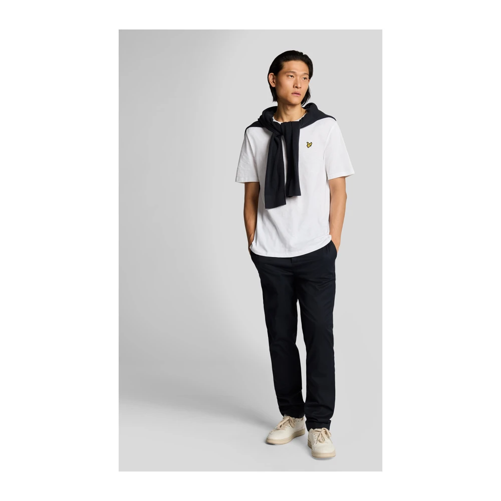Lyle & Scott Broek Tapered Trekkoord Broek Blue Heren
