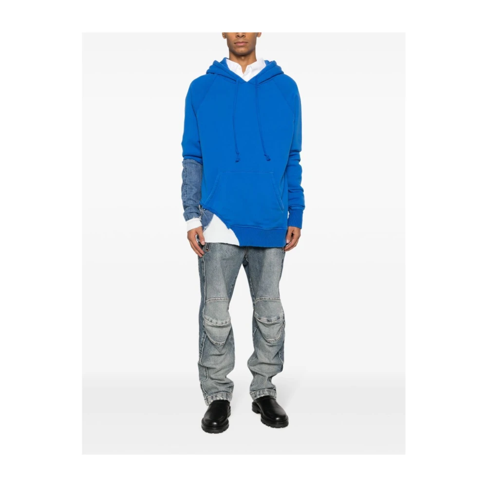 Greg Lauren Blauwe Fragment Denim Jack Blue Heren