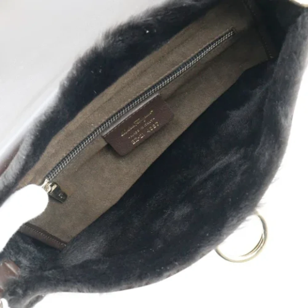 Salvatore Ferragamo Pre-owned Leather shoulder-bags Brown Dames