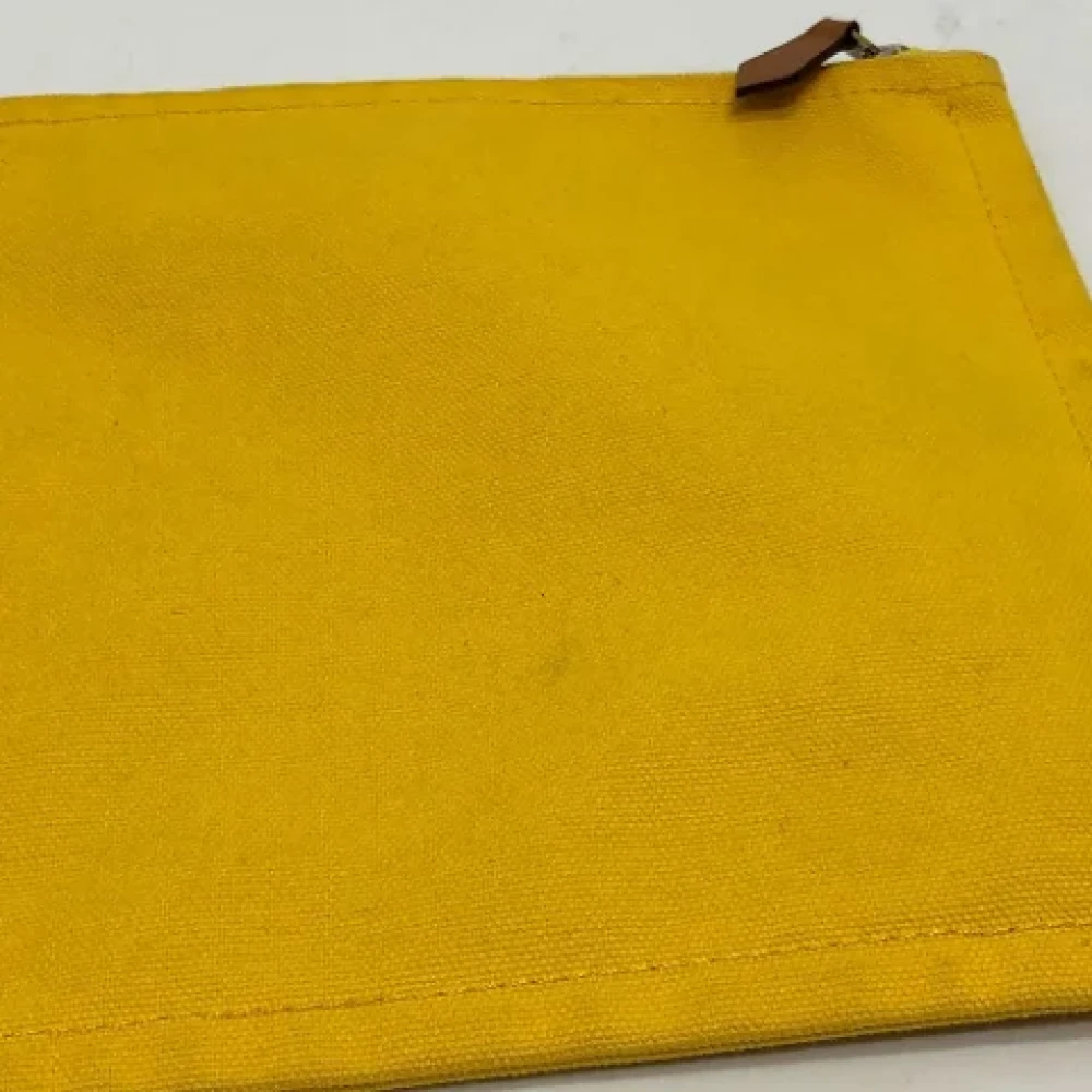 Hermès Vintage Pre-owned Fabric pouches Yellow Dames