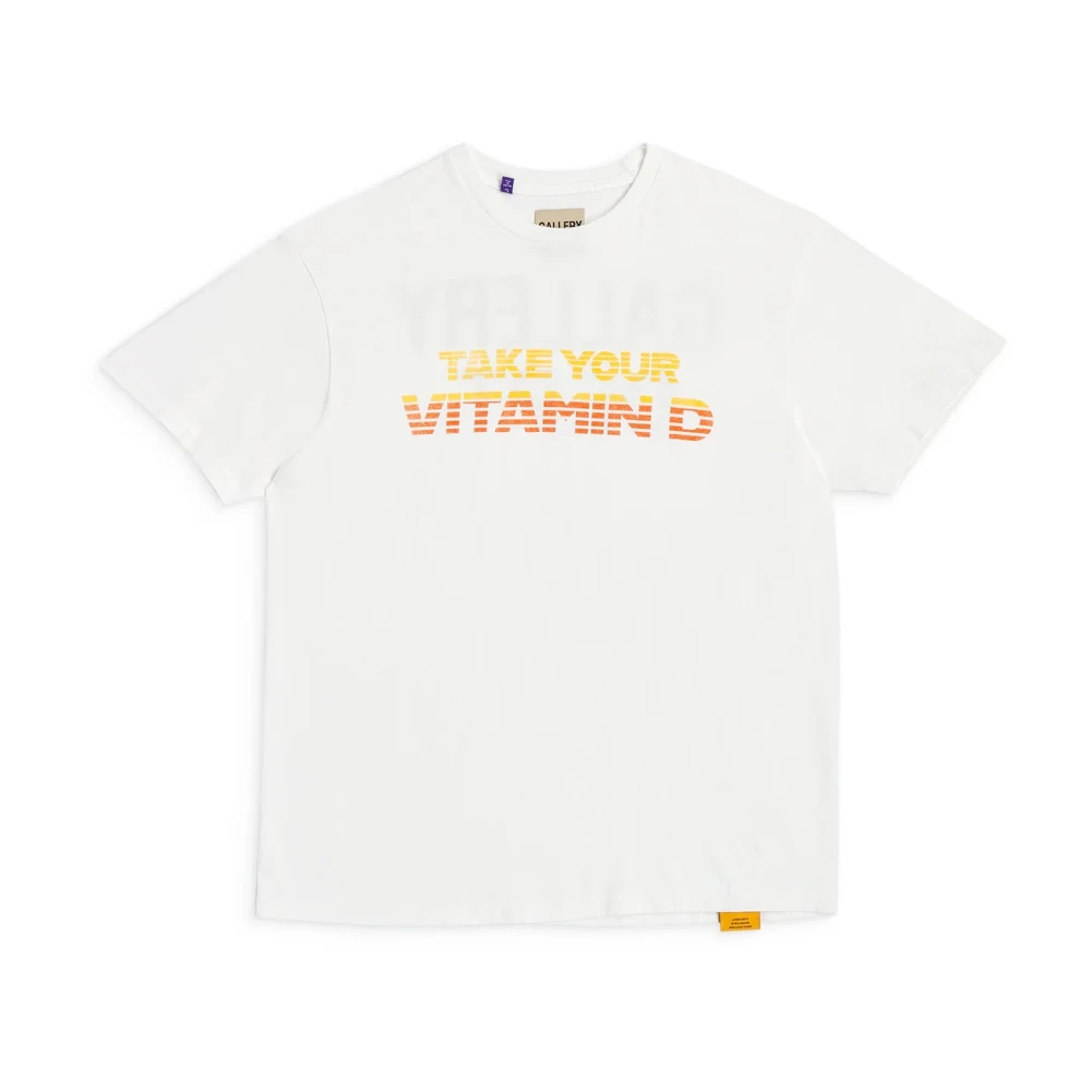 Gallery Dept. Vitamin D Tee 'Wit' Jaren 70 Stijl White Heren