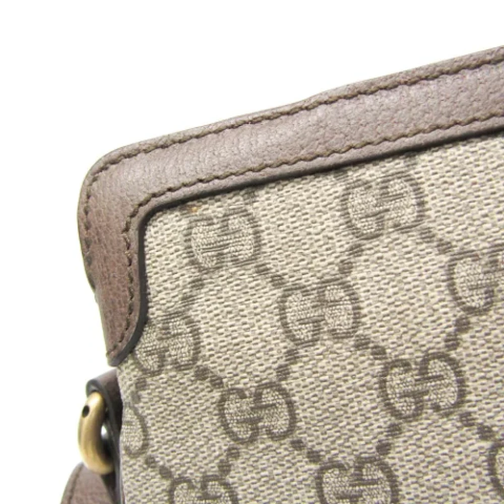 Gucci Vintage Pre-owned Plastic shoulder-bags Beige Dames