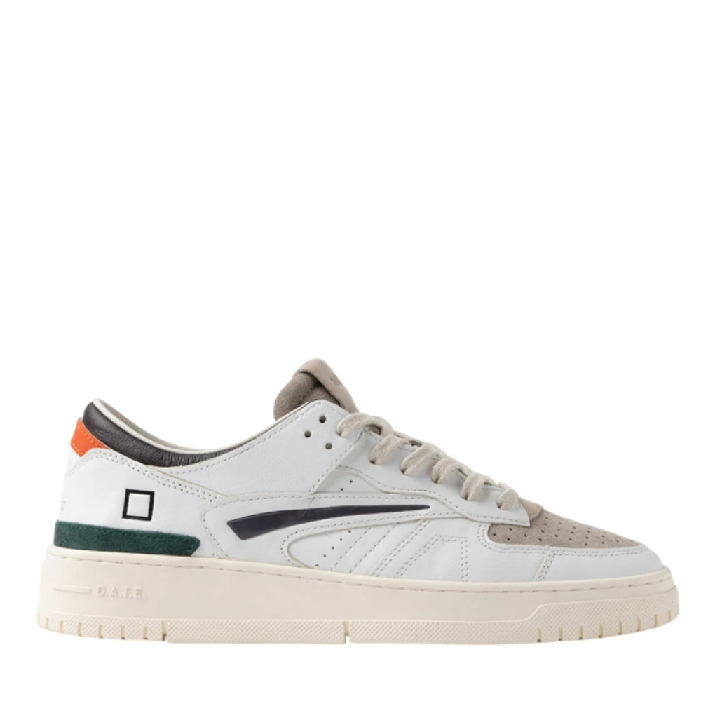 D.a.t.e. Gekleurde Sneakers Toernooi Stijl Heren Schoenen Wit