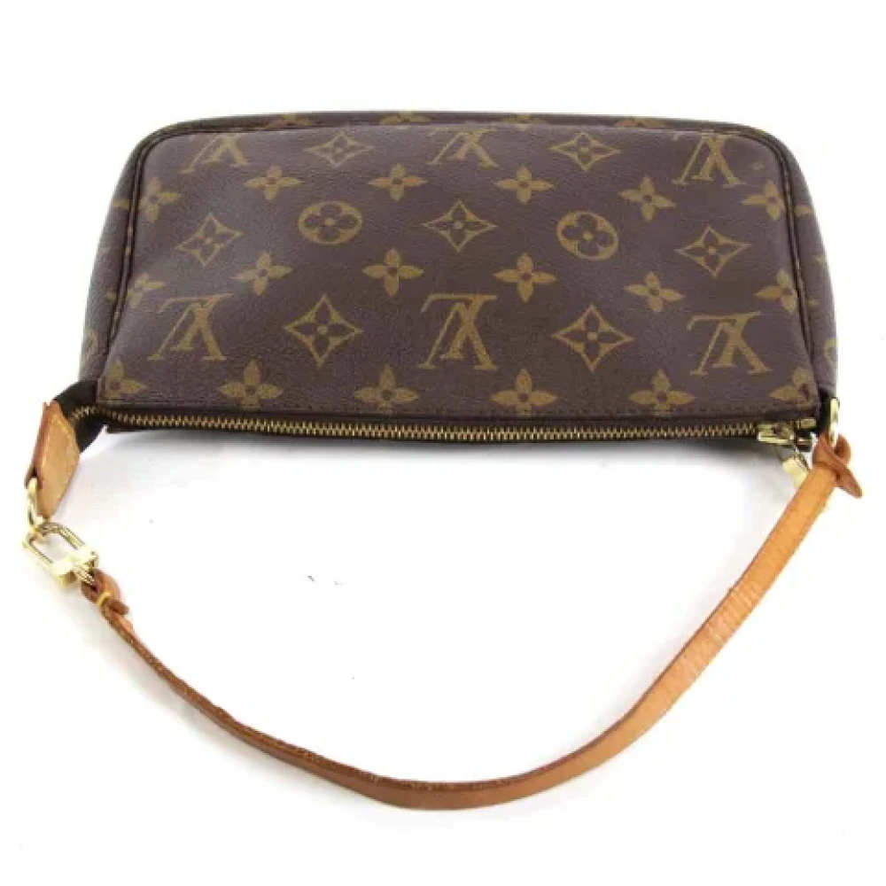 Louis Vuitton Vintage Pre-owned Canvas clutches Brown Dames