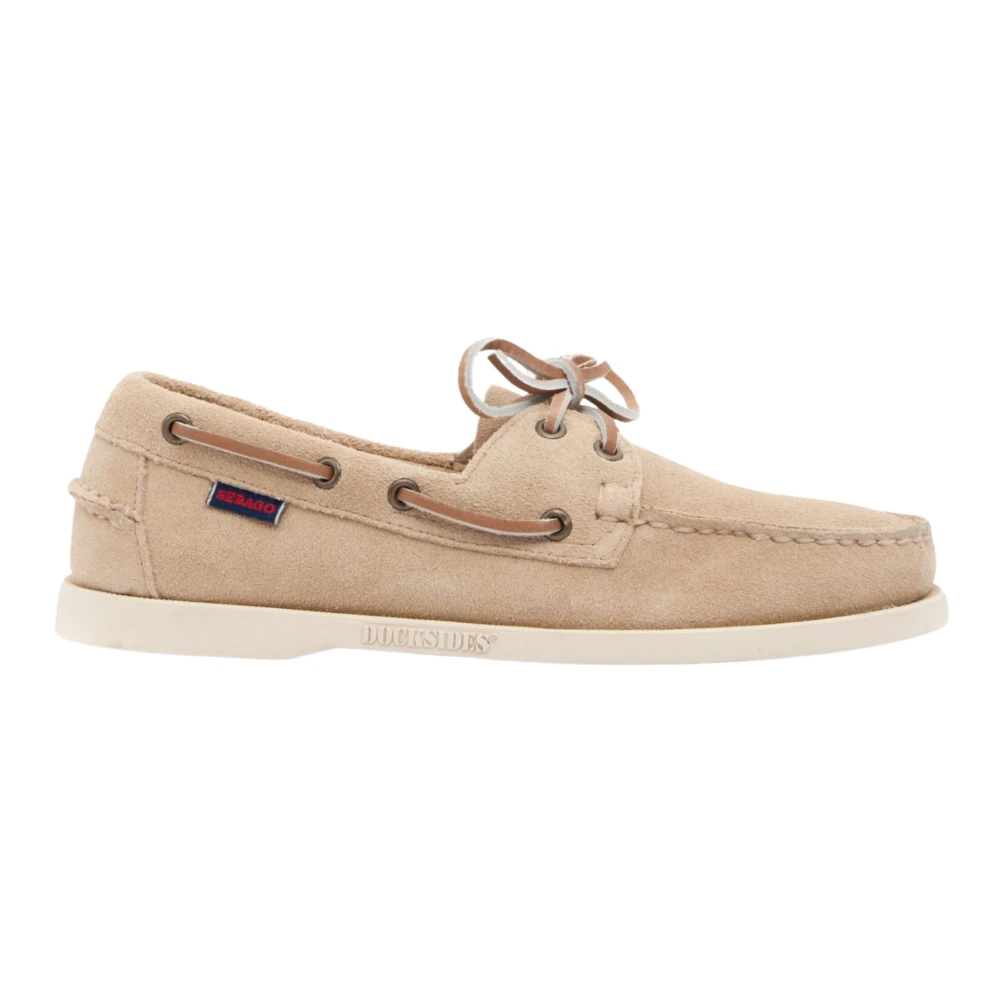 Sebago Men's Beige Boat Shoes, 8 1/2 Uk, Portland Flesh Out