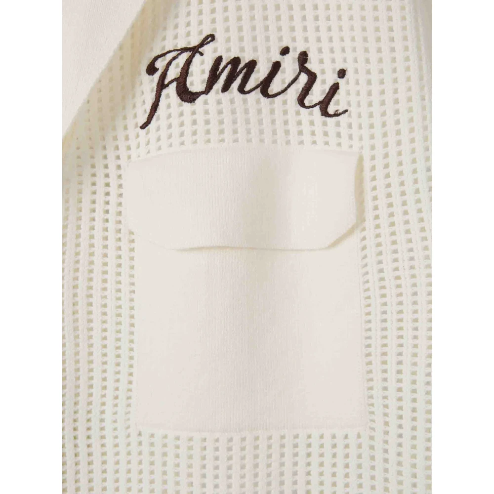 Amiri Witte T-shirts en Polos met Borduursel White Heren