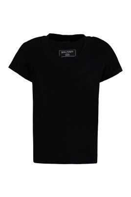 t-shirt-en-melange-de-coton-noir-avec-patch-logo