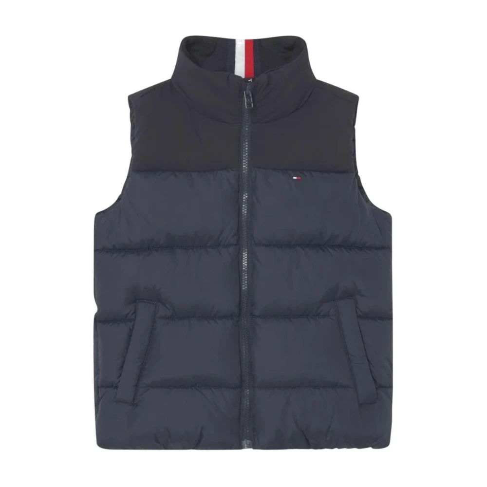 Tommy Hilfiger Blandad Tyg Väst Black, Pojke