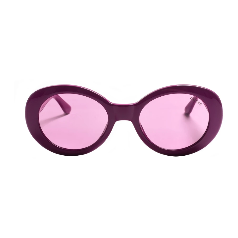 Guess Women's Purple Oval Acetate Sunglasses For - Sunglasses - One Size - Accessories