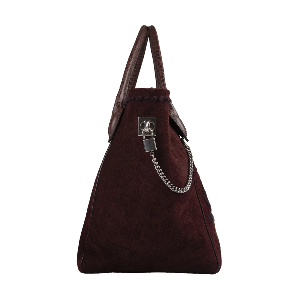 Ermanno Scervino Bruine Margot Tas met Krokodillenprint Brown Dames