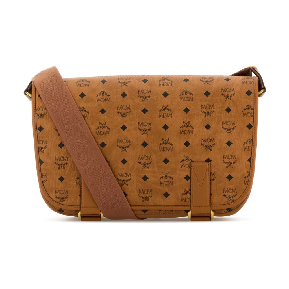 MCM Canvas Crossbody Tas Brown Heren