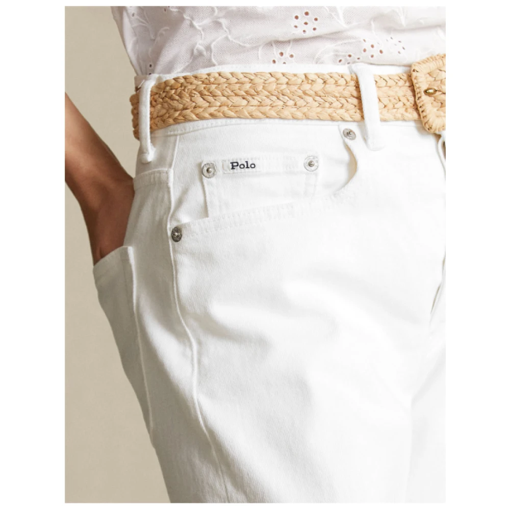 Polo Ralph Lauren Slim Fit Witte Jeans White Dames