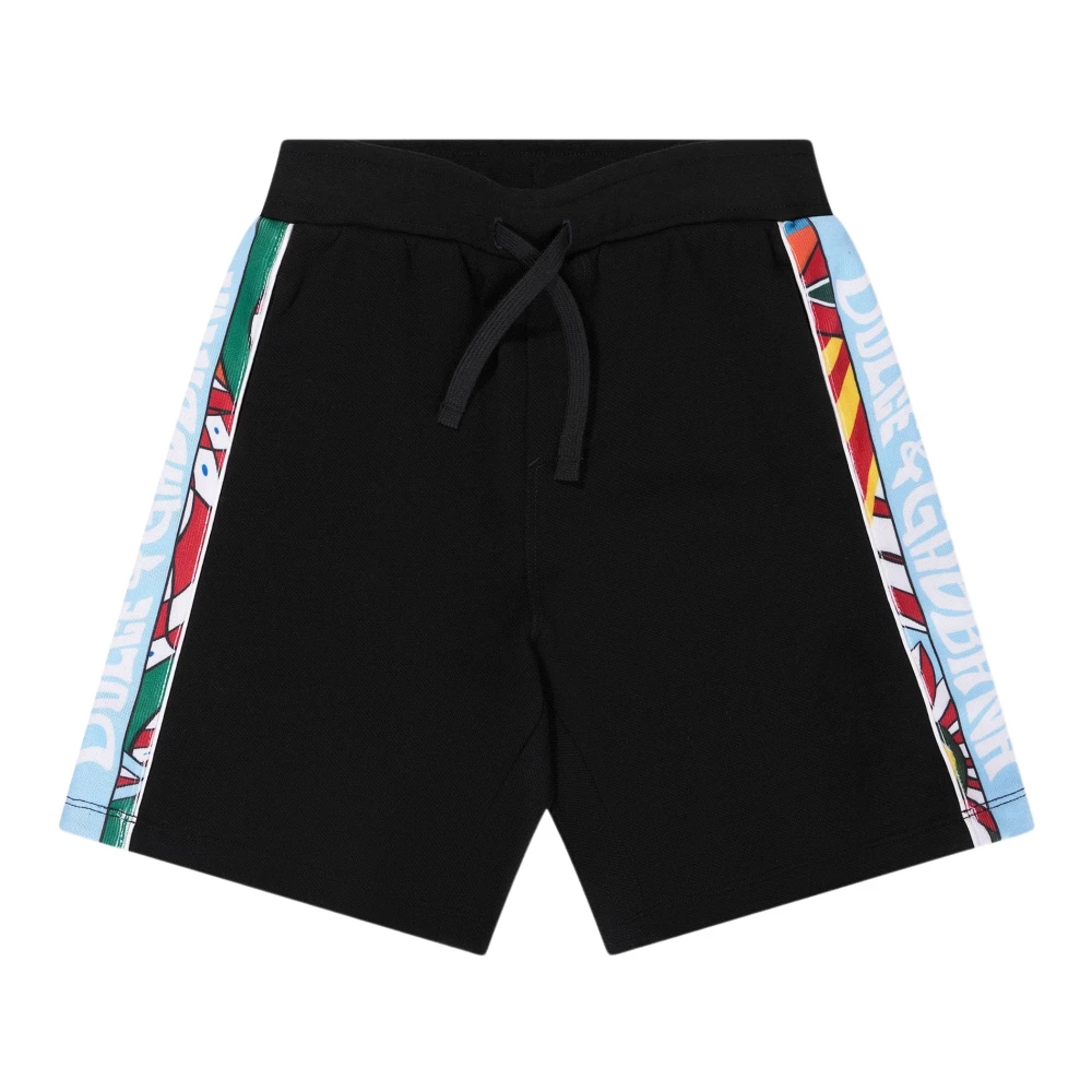 Dolce & Gabbana Boys Black Shorts,, Bermuda Shorts In Size 12 Y