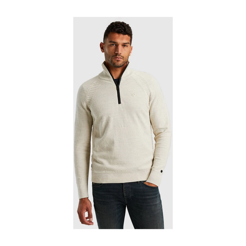 Cast Iron Heather Cotton Half-Zip Pullover Gray Heren