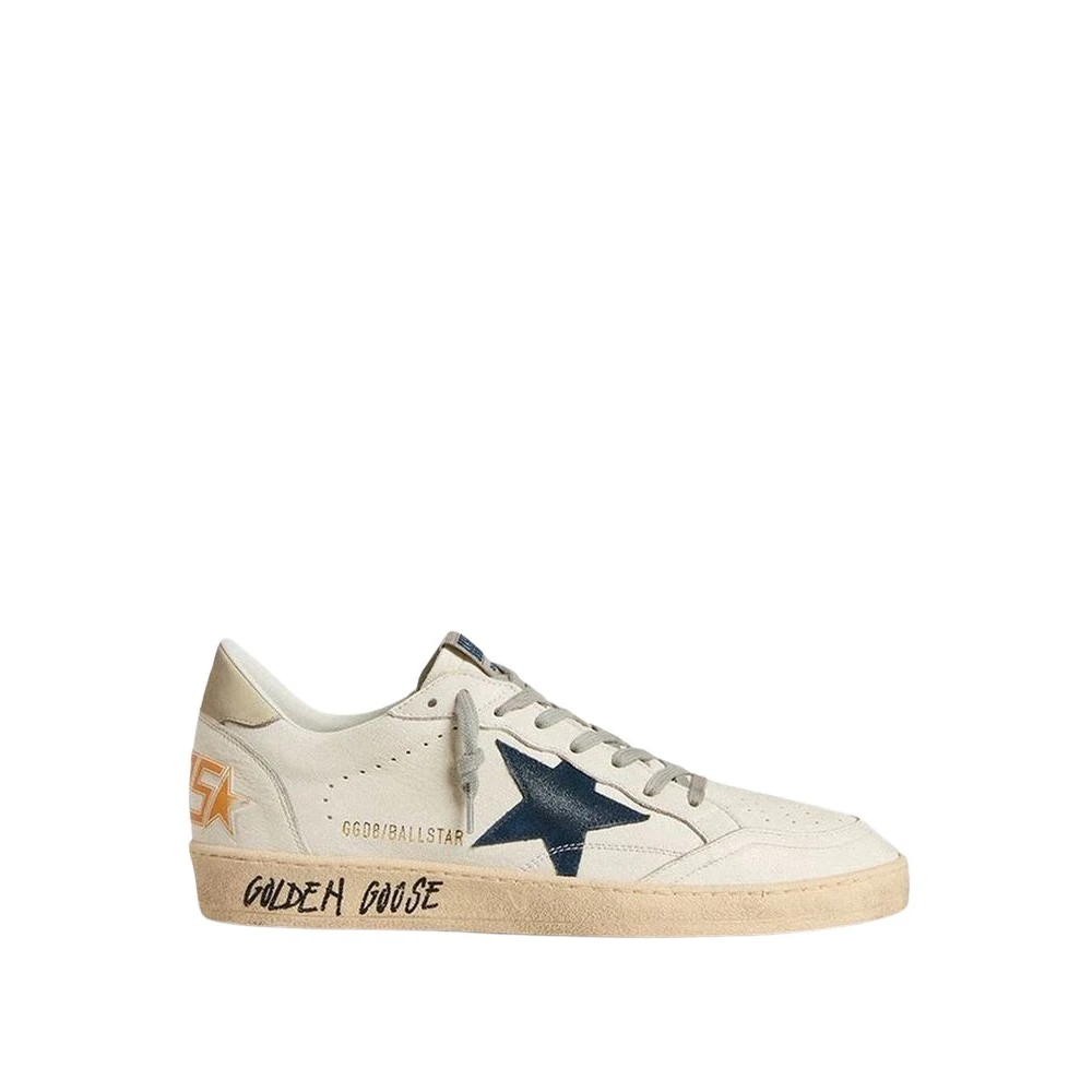Golden Goose Herr Vit Skor 44 Eu, Bomull, Ball Star Sneaker