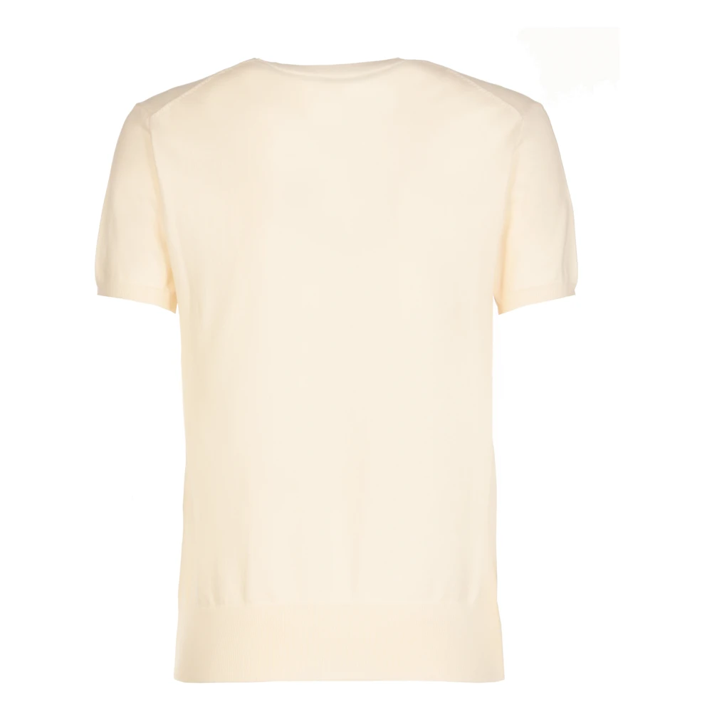 Ralph Lauren Ivory Katoenen Trui Beige Dames