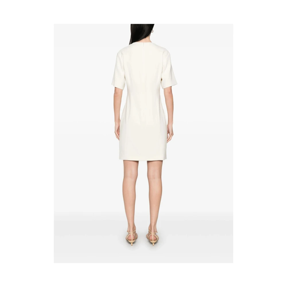 Theory Witte Korte Mouw Jurk White Dames