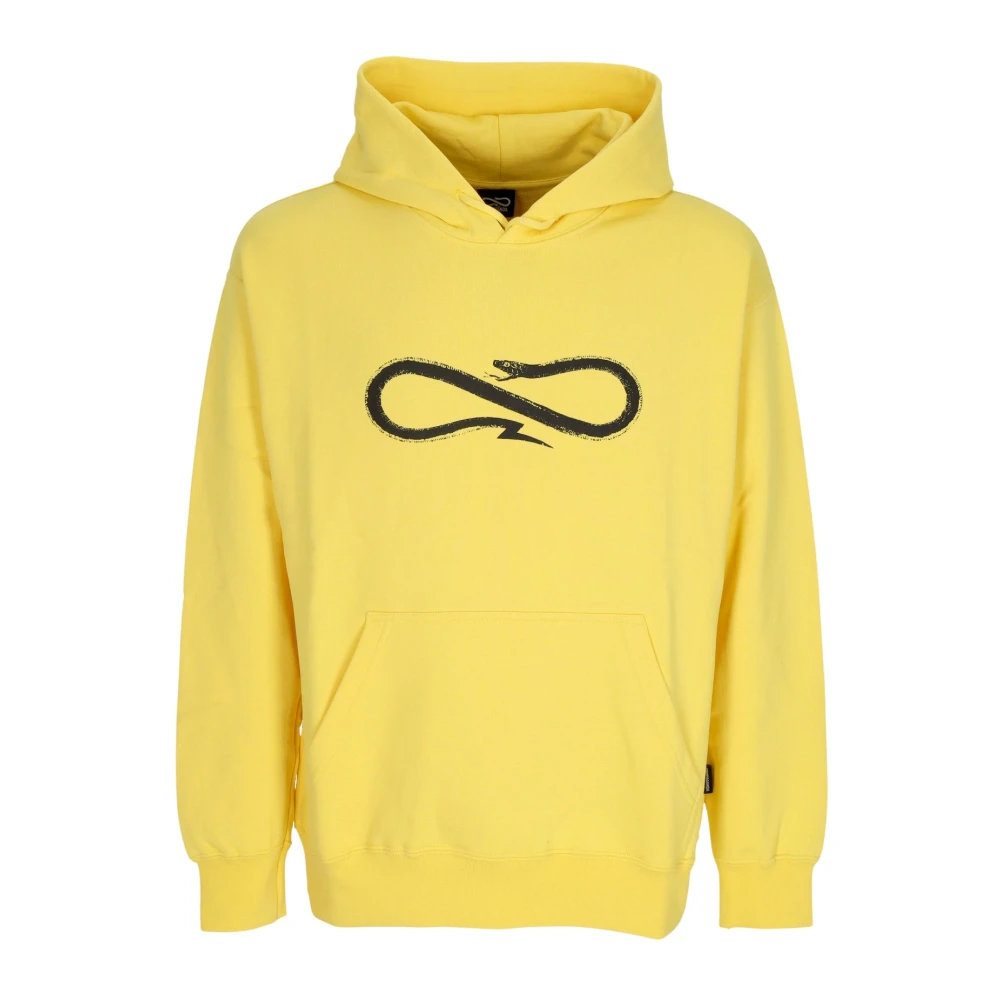 Propaganda Men's Yellow Lightweight Hooded Sweatshirt With Aurora Logo - Hoodies - S - Sweatshirts & Hoodies