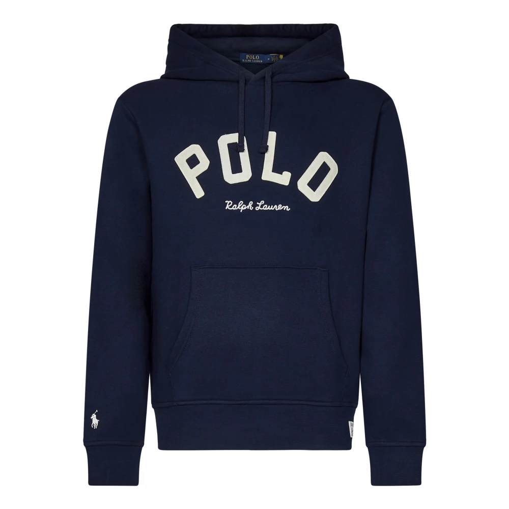 Polo Ralph Lauren Blå huva tröja med ponny broderi Blue, Herr