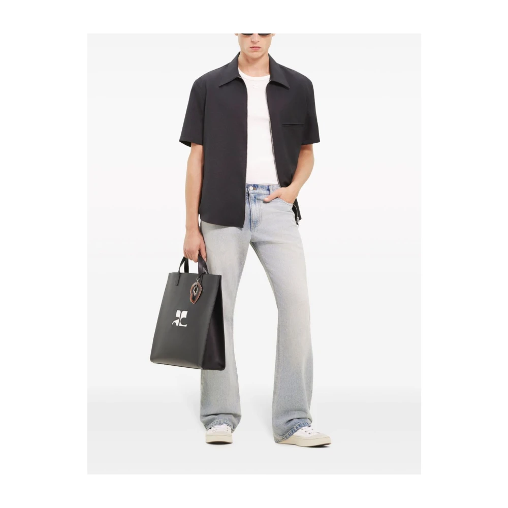 Courrèges Zwarte Stijlvolle Shirt voor Mannen Black Heren