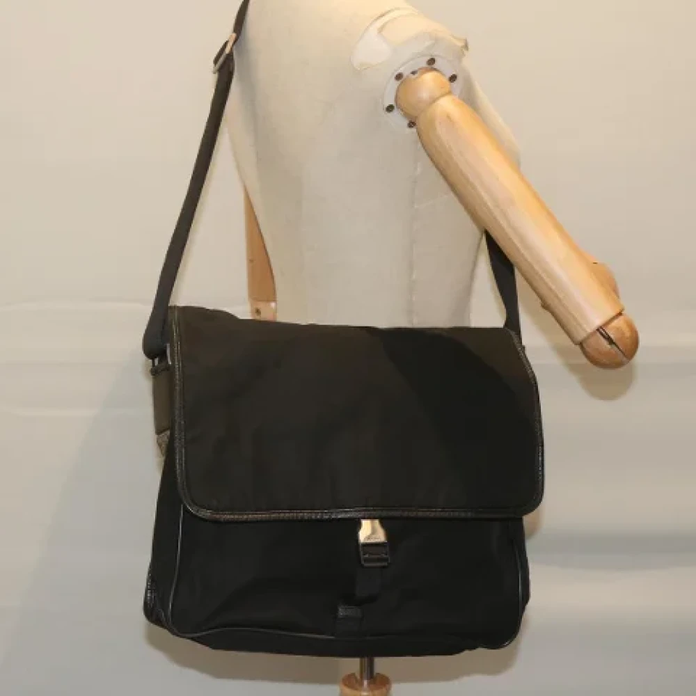 Prada Vintage Pre-owned Fabric prada-bags Black Dames