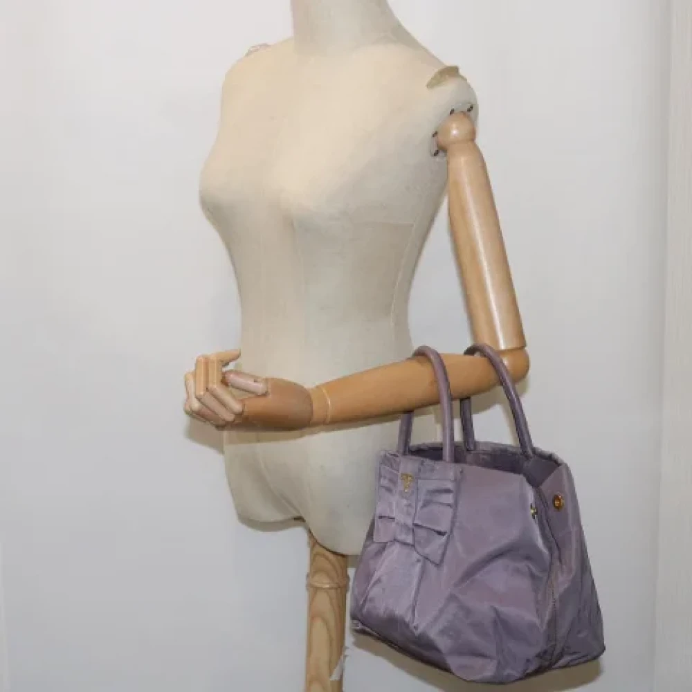 Prada Vintage Pre-owned Fabric totes Purple Dames