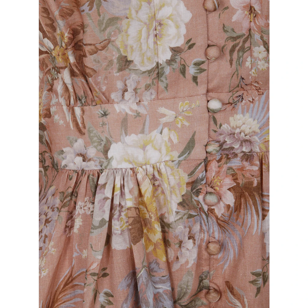 Zimmermann Stijlvolle Mini Jurk met Diepe Halslijn Multicolor Dames